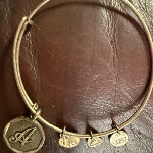 Gold Charm Bangle Bracelet